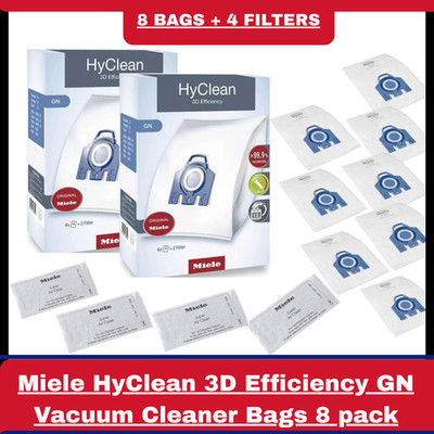 Miele Staubsaugerbeutel für Classic C1 C2 C3 Staubsauger 8 Stück Gn & 4 Filter