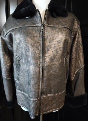 "TWO LIONS" Damen Echtleder/ Kunstpelz Jacke Gr. M, für Winter, guter Zustand - Bild 1 von 4