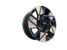 2024 2025 2026 HYUNDAI KONA 18X7 FIVE SPOKE WHEEL RIM BLACK & SILVER 52910-BE300