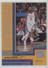 2017-18 Panini Status Symbols Gold 4/10 James Harden #2 0c3