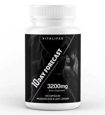 10 Day Forecast Pills for Male Enhancement to Boost Performance & Energy 60ct