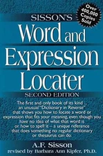 Word and Expression Locater Edition - Paperback, by Sisson A F - Good