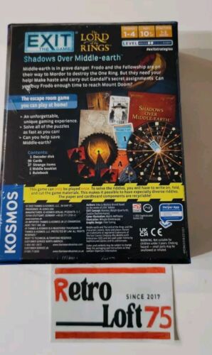 Exit the Game: Lord Of The Rings Shadows Over Middle Earth Escape Room Game. New - Picture 5 of 6