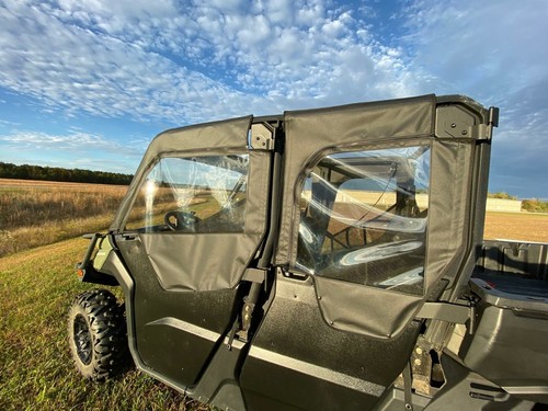 Seizmik UTV Soft Upper Door Kit w/ Zip Windows for Can-Am Defender MAX 2017-2025 - Picture 2 of 6