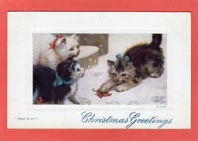 Bernard B Cobbe Cat Cats Kittens In Pussyland pc used Tuck Ref T545