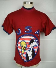 Vintage 1990s Looney Tunes Sylvester  Tweety USA Freeze Tshirt Tee Large