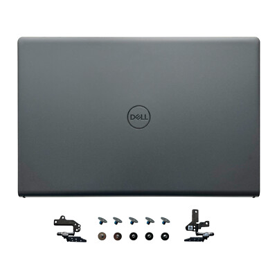 LCD Back Cover With Hinge For Dell Inspiron 15 3510 3511 3515 3520 3525 Laptops - Black Replacement Part