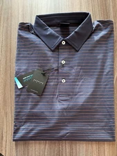 NWT MEN'S DUNNING GOLF POLO, SIZE: XL, COLOR: HALO/FRAGMENT/CORAL (M8)