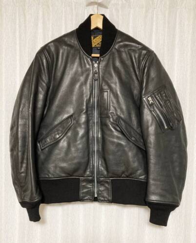 y2 steer oil finishing cowhide leather jacket 38 - image 1