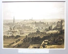 c1855 Edinburgh View from Castle Antique Print Roberts Lawson Scotland Scottish