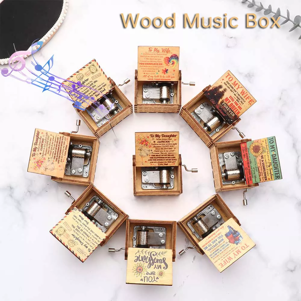 Daughter wooden hotsell music box