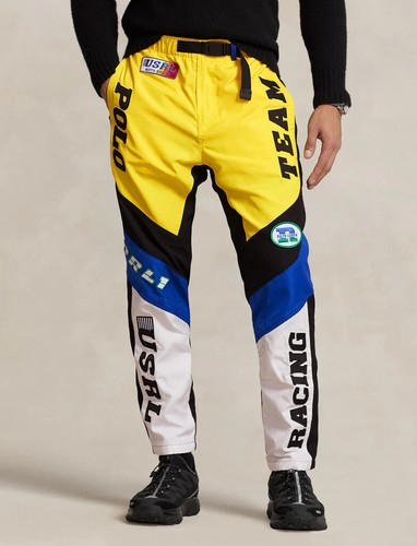 Polo Ralph Lauren Jogging Pants Water-Repellent Color Block Racing Pants Size (L