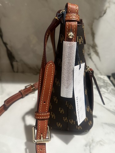 Dooney & Bourke Brown Gretta Small Ridley MSRP $298 New Has A Small Scratch - Picture 6 of 8