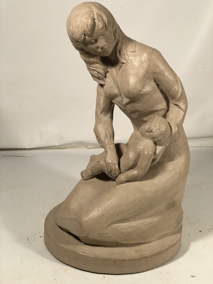 Vintage Austin Productions Mother and Child Sculpture by David
