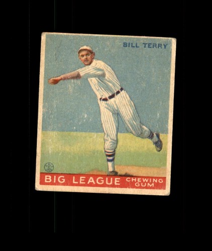 Bill Terry #20 1933 World Wide Gum card