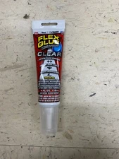 NEW Flex Glue GFSCLRR04 4OZ TUBE Clear Strong Rubberized Waterproof Adhesive 