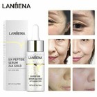 Six Peptides 24k Gold Collagen Hyaluronic Acid Anti-Aging Skin Care Serum 15ml