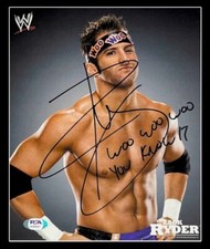 WWE ZACK RYDER HAND SIGNED AUTOGRAPHED 8X10 PROMO PHOTO WITH PROOF AND PSA COA Z