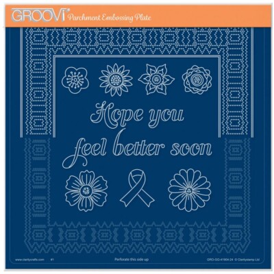 Groovi Letterboxes Bunting Octagon Diamond A6 Plate (GRO WO 40228 01)   Craftlin