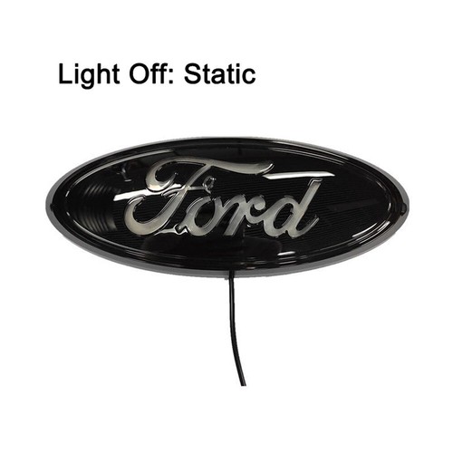 9 inch White 4D LED Static Light Emblem Badge For Ford Truck Light Oval Badge - Picture 3 of 3