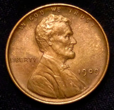 1909 P Lincoln Wheat Penny Cent KEY DATE  Higher Grade AU 