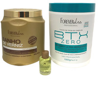 Hair Straightening BTX Zero Banho de verniz Moisturizing Mask Forever Liss Kit
