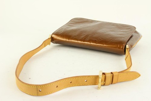 Louis Vuitton Bronze Vernis Copper Thompson Street Musette Flap Bag 13lv110 - Bild 5 von 11