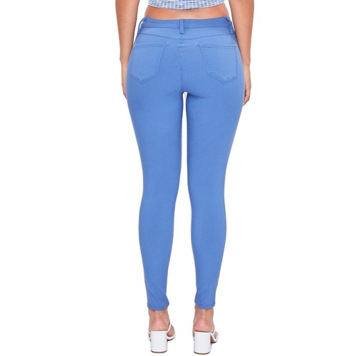 YMI Women's Hyper Stretch Mid-Rise 5 Pocket Slim Fit Skinny Jeans - 第 32/122 張圖片