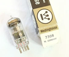 Tungsram 7308 / E188CC Tube Amplitrex 109/100% - Westinghouse W. Germany Label