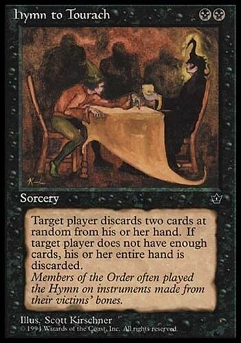 MTG Magic the Gathering Fallen Empires Hymn to Tourach x4 LP! One of each! - Picture 1 of 4