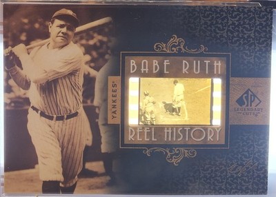 BABE RUTH 2007 Sp Legendary Cuts REEL HISTORY FILM FRAME TRUE 1/1 YANKEES HOF