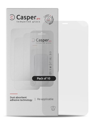 Casper Pro gehärtetes Glas für iPhone 12 Pro Max (10er-Pack) (Clear)