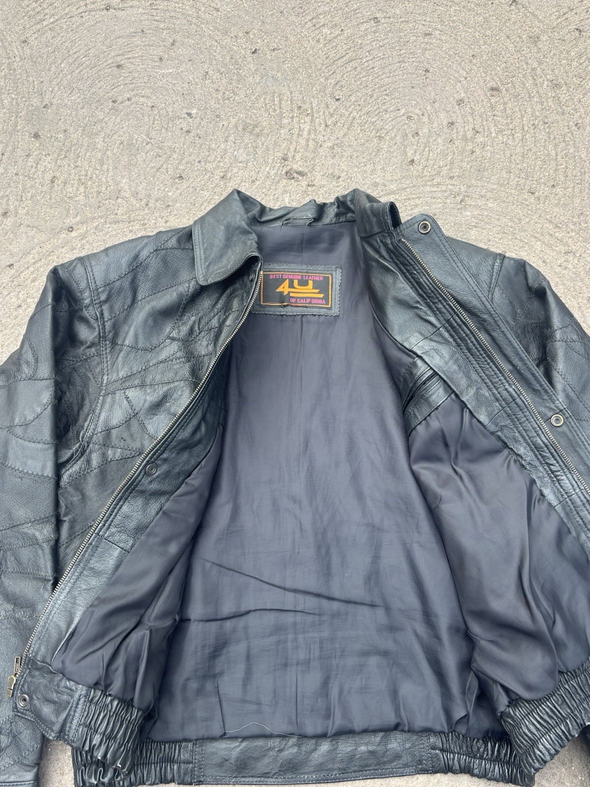 Genuine leather Patchwork Jacket by 4U  Leathers - image 4