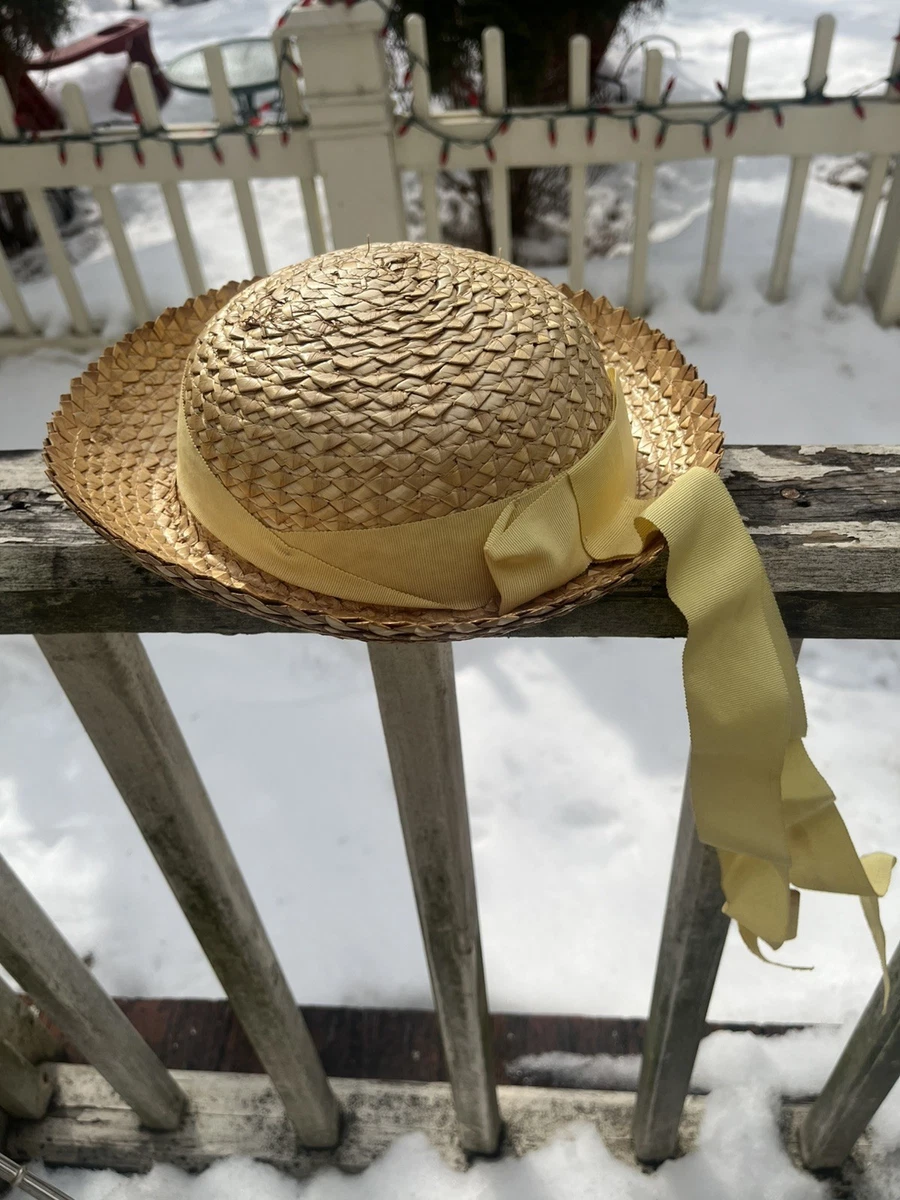 Yellow Straw Vintage Hats for Women for sale | eBay display picture 1