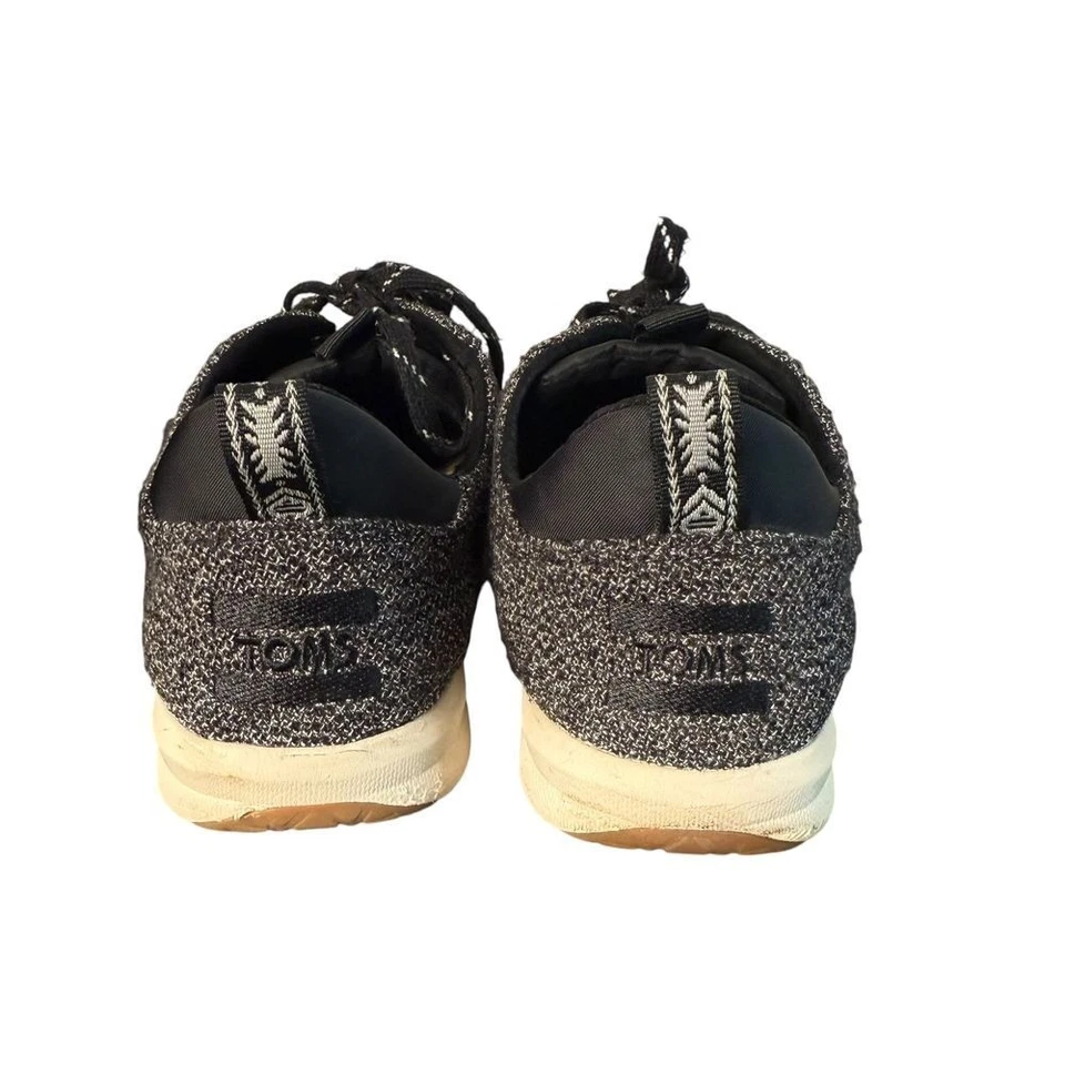 Zapatillas con cordones Toms para mujer Cabrillo talla 7,5 negras informales minimalistas 10012420 Foto 3 de 4