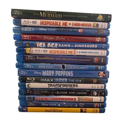 Children s Blu-ray Lot 15 Cars 2 Despicable Me Monsters University Wall-E More