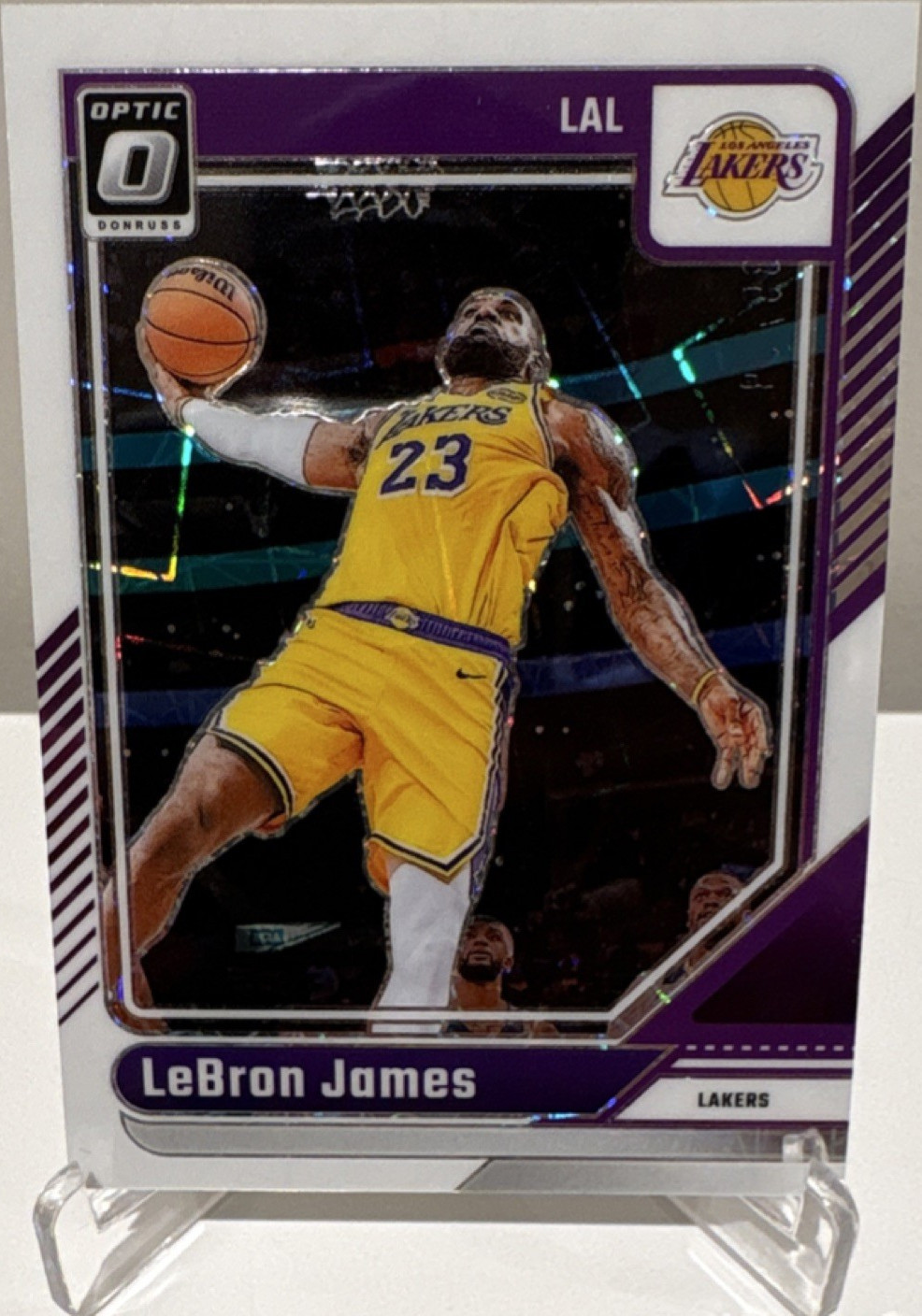 LeBron James Panini 2024-25 Donruss Optic White Velocity Prizm #148 Lakers /59
