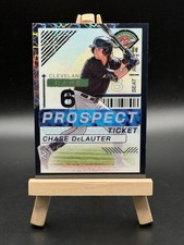 Chase DeLauter - 2024 Panini Prospect Edition Holo Ticket - Black Velocity /39