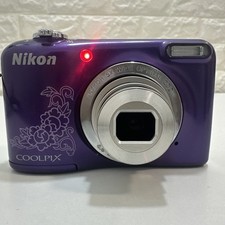Nikon Coolpix L29 16.1MP Digital Camera Compact 5x Nikkor Zoom Purple Tested VGC