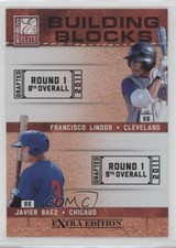 2011 Donruss Elite Extra Edition Francisco Lindor Javier Baez Jake Hager #2 a2v