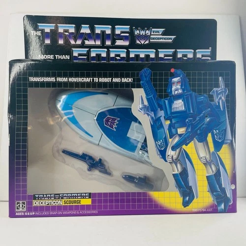 Transformers G1 Decepticon Scourge Action Figure Transforming Toy Reisue