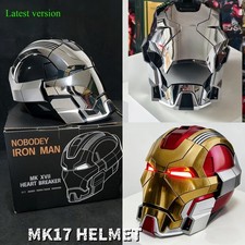 2026 IN STOCK Iron Man Mark 17 Helmet Voice-Controlled Cosplay Collectible Toy