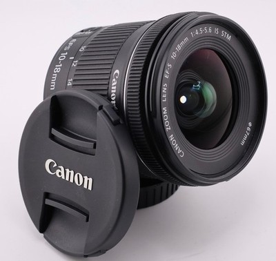 Canon EF-S 10-18mm f/4.5-5.6 IS STM Lens for EOS 7D 90D 80D T8i T7i SL2 70D T6i