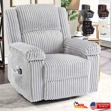 Power Lift Recliner Chair Heat  Massage Electric Lift Plush Recliner Soft Seat
