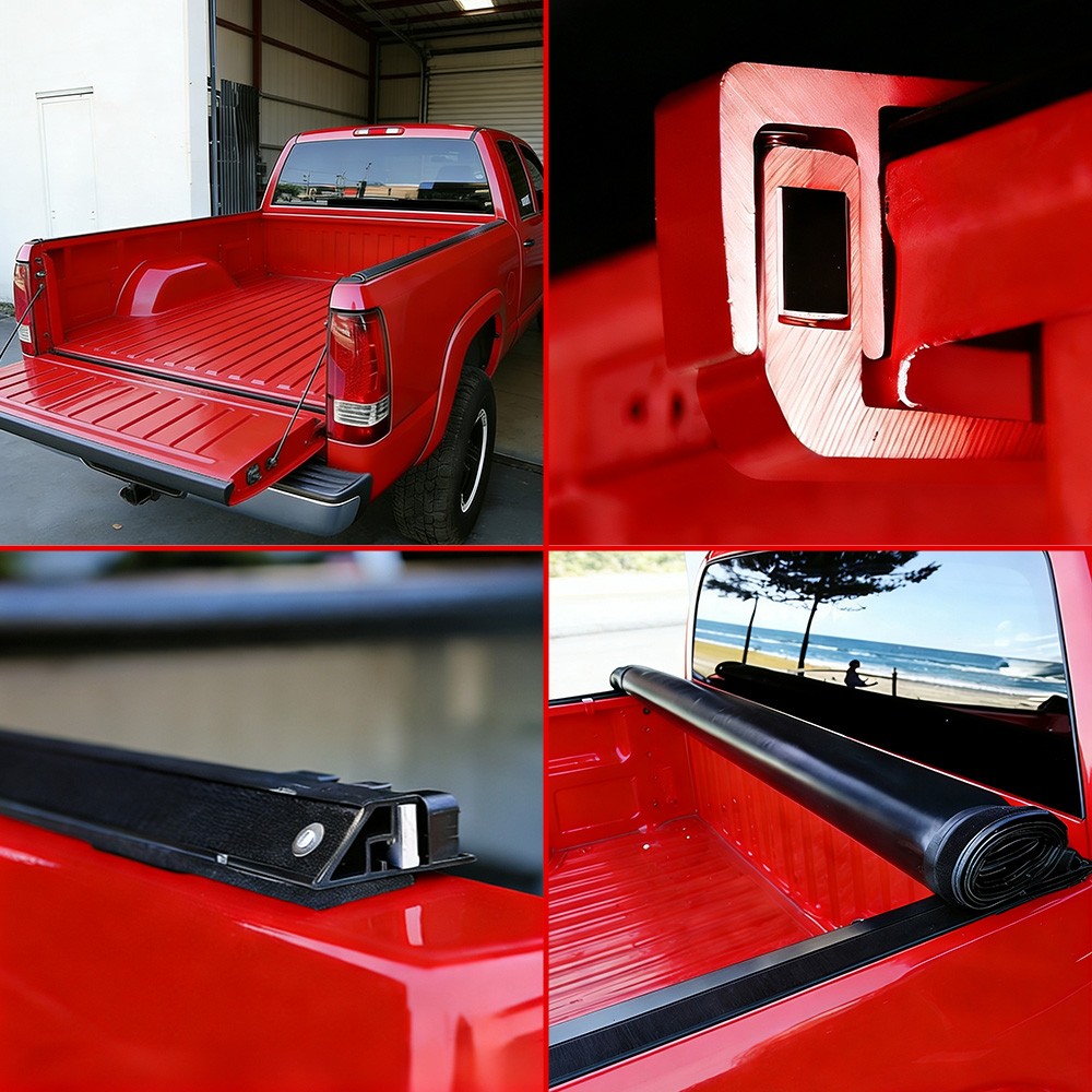 07-21 Toyota Tundra 5.5FT Tonneau Cover - Soft Vinyl Roll-Up  Drill Weatherproof