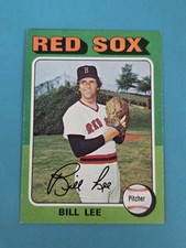 1975 Topps #128 Bill Lee Boston Red Sox BASEBALL Card 3C