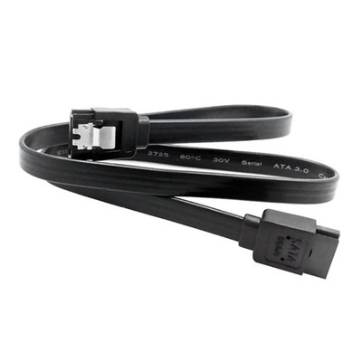 Hard Disk Drive Signal Cable Black Straight High Speed   40CM Sata3.0 Solid