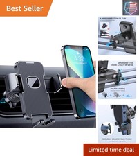 Military-Grade Car Vent Phone Mount - 360  Adjustable  Thick Case Friendly