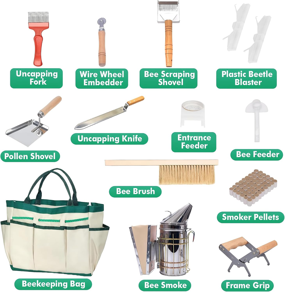 31 Pcs Bee Keeping Starter Kit with Bee Suits (XXL) 313029965954 | eBay ...