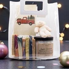 Handmade Soap & Body Scrub Gift Set With Teddy Bear